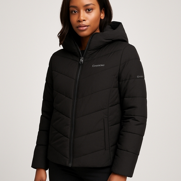 Calvin Klein Black Puffer Jacket - Picture 2 of 2